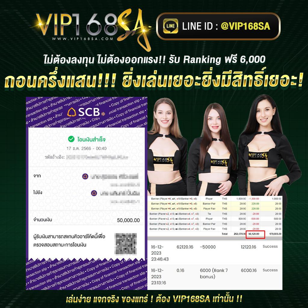 no 168 slot คาสิโนอันดับหนึ่ง โปรโมชั่นแรง โอนไว ฝากง่าย